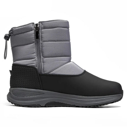 Bottes de neige avec intérieur en coton pelucheux pour homme grise