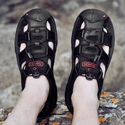 Sandales Homme En Cuir Bout Fermé - Respirantes, Confortables - Pour Été, Marche - 2
