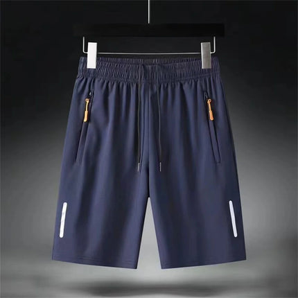 Short randonnée en tissu bleu