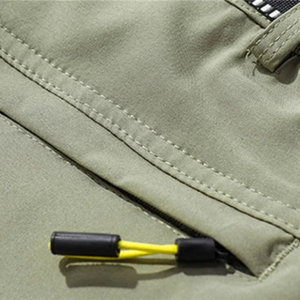 Pantalon de randonnée pour homme avec ceinture avec plusieurs poches
