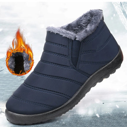 Bottes d'hiver imperméables avec doublure polaire résiste au froid
