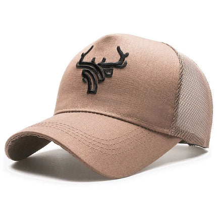 Casquettes randonnée unisexes brodée khaki