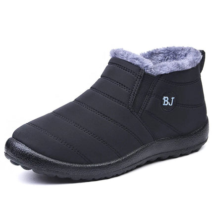 Bottes d'hiver imperméables avec doublure polaire noir