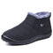Bottes d'hiver imperméables avec doublure polaire noir