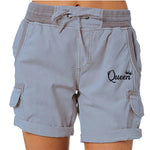 Short cargo imprimé Queen pour femme - Vignette | Marmote