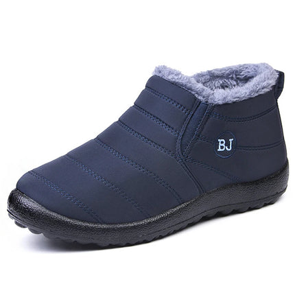 Bottes d'hiver imperméables avec doublure polaire bleu