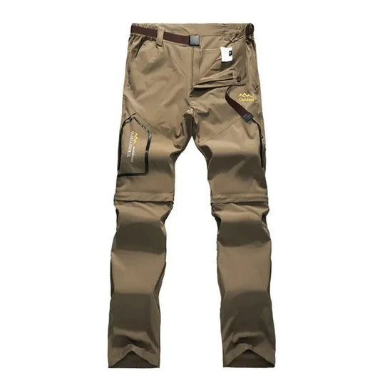 Pantalon de randonnée convertible pour homme khaki