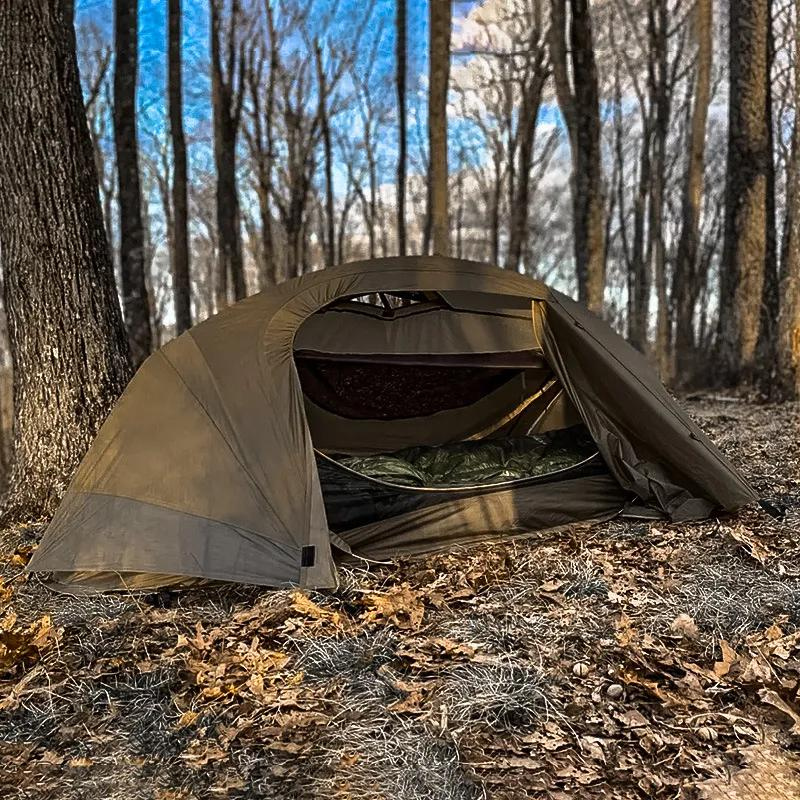 Tente de Camping 1 Place en Marron