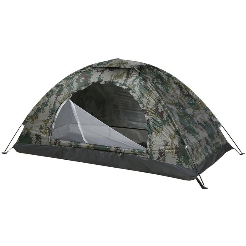 Tente Camping 2 Places avec Camouflage Militaire