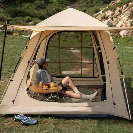 Tente Camping Automatique 3-4 places avec Toit Panoramique – Marmote