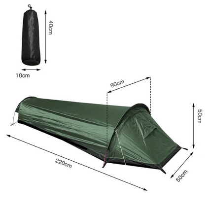 Tente de Camping Légère pour 1 Personne dimensions