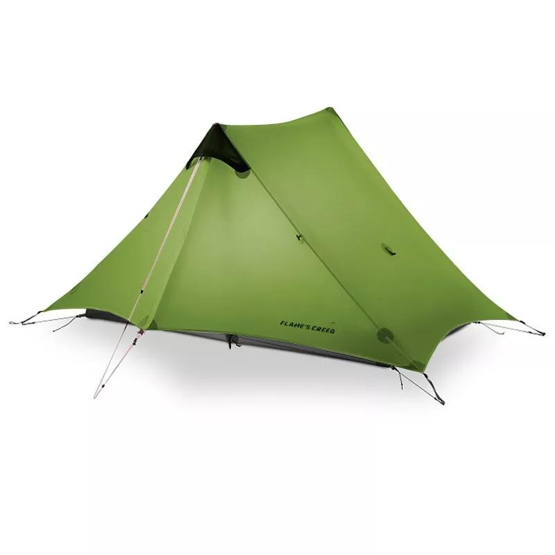 Tente de Camping Ultralégère 3 Saisons pour 2 Personnes  vert