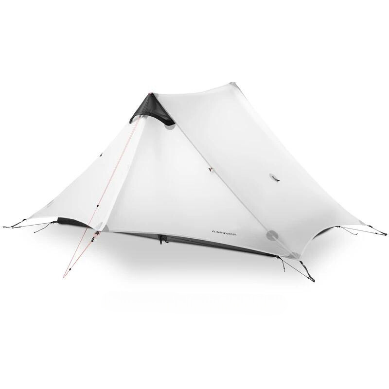 Tente de Camping Ultralégère 3 Saisons pour 2 Personnes  blanc
