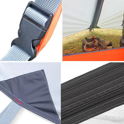 Tente de Camping d'Hiver Double Couche avec rangement 