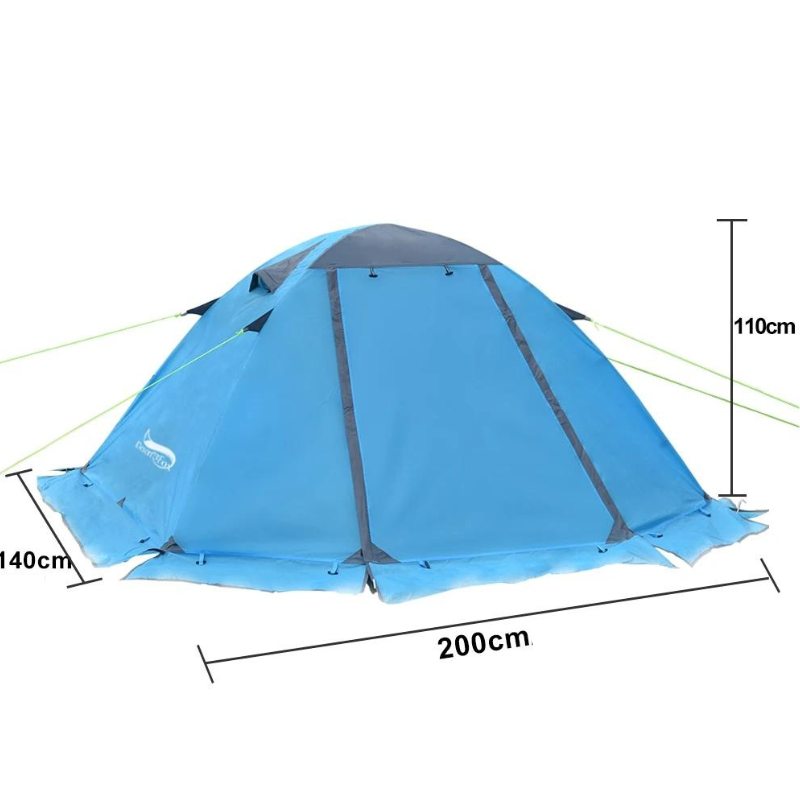 Tente de Randonnée d'Hiver 2 Places dimensions