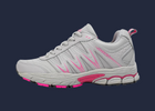 chaussure femme randonnée blanc et rose