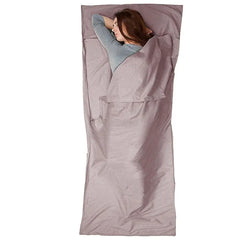 Drap Sac de Couchage Gris Ultra Léger en Coton