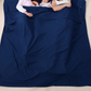Sac de Couchage 2 Personnes Bleu avec Grande Ouverture