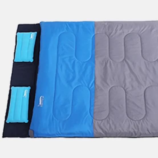 Sac de couchage double avec 2 oreillers pour adultes hommes femmes 3 saisons XL Queen Sac de couchage double avec 2 oreillers pour adultes hommes femmes 3 saisons XL Queen