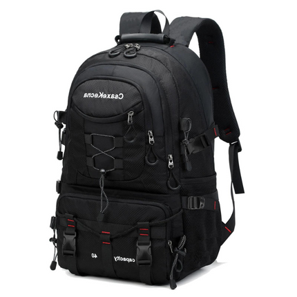 sac à dos randonnée homme 40l noir sur fond blanc