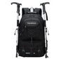 sac à dos randonnée homme 40l noir avec bâtons de rando
