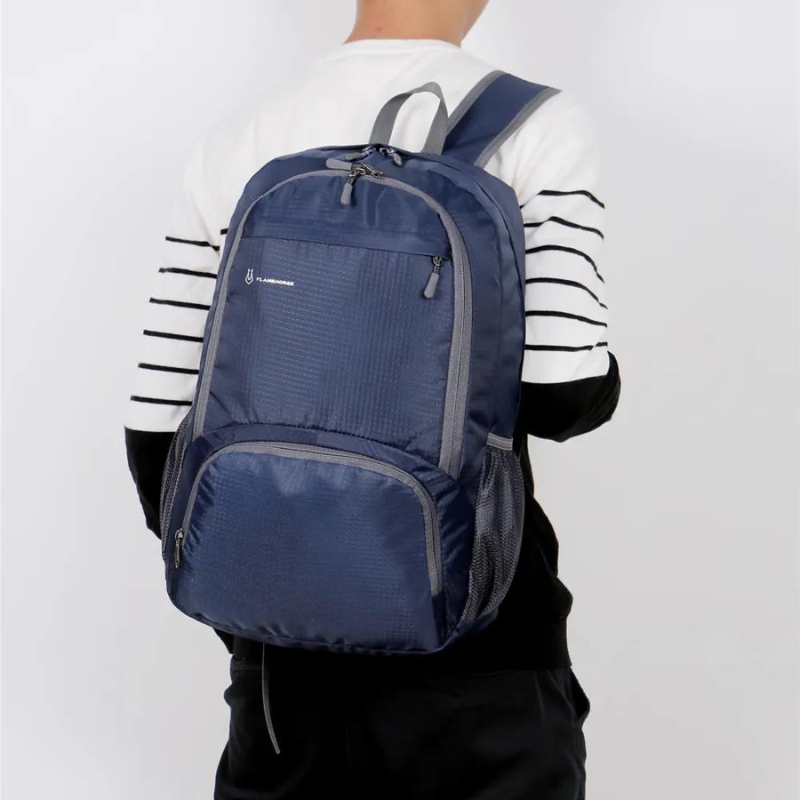 sac à dos randonnée pliable avec rangement pratique porté