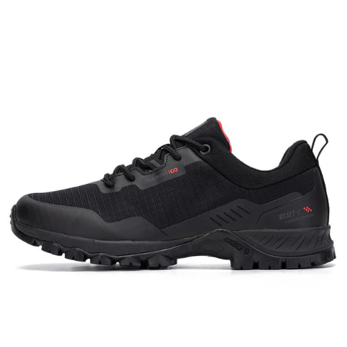 Chaussures de Randonnée Homme Gore-Tex noir et rouge