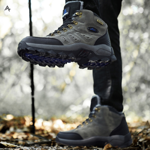 Chaussures de Montagne Hautes en Cuir Su de