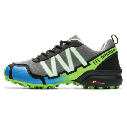 Chaussures Randonnée et Trail Imperméables pour Homme vert sur fond blanc