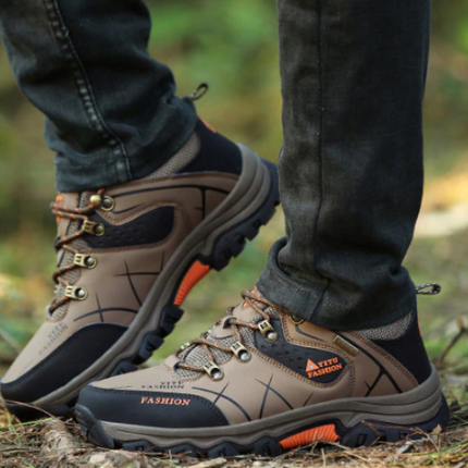  Chaussures de Montagne en Cuir marron