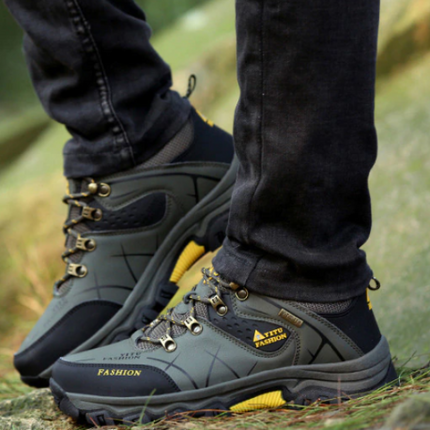  Chaussures de Montagne en Cuir khaki