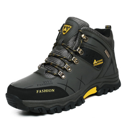 Bottes de Randonnée en cuir pour Homme vert