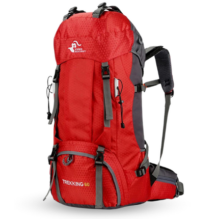 sac à dos randonnée  60l rouge