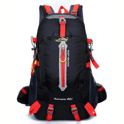 Sac à Dos Randonnée Ultra-Confort 40L rouge et noir